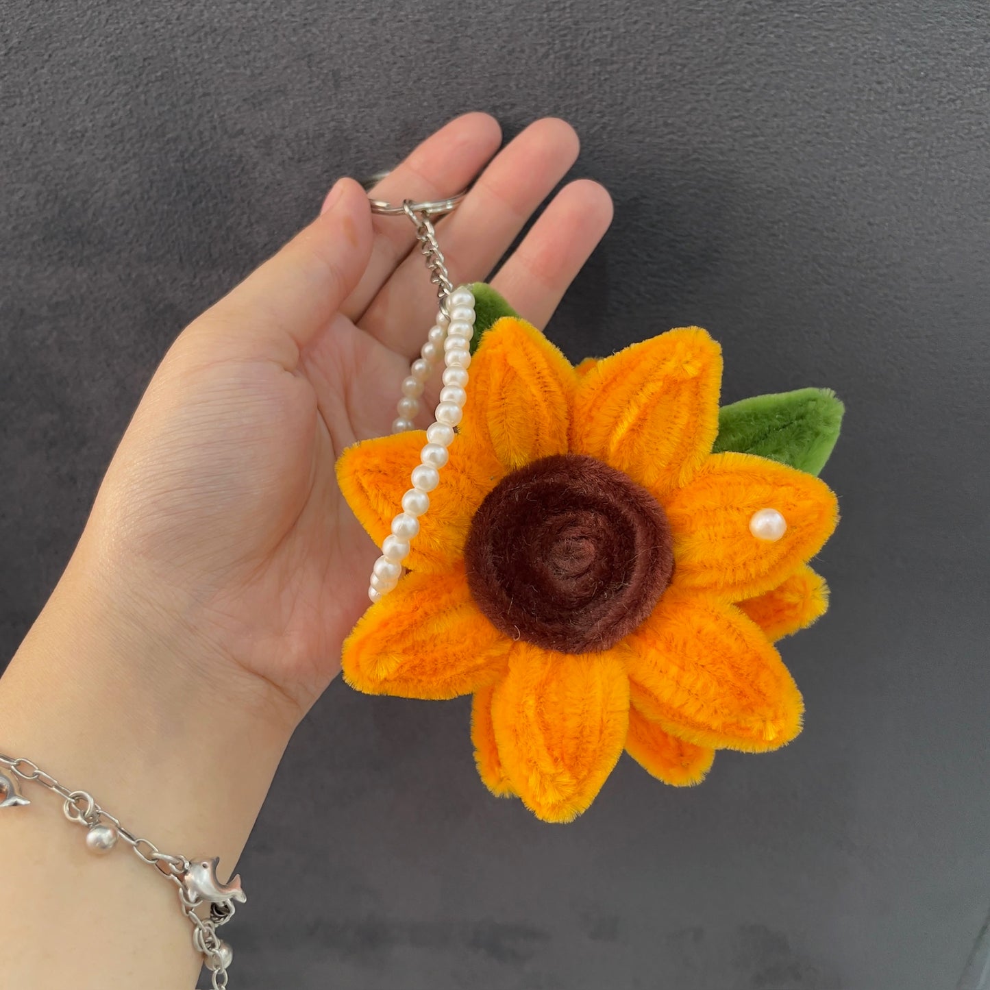 Sunflower Keychain