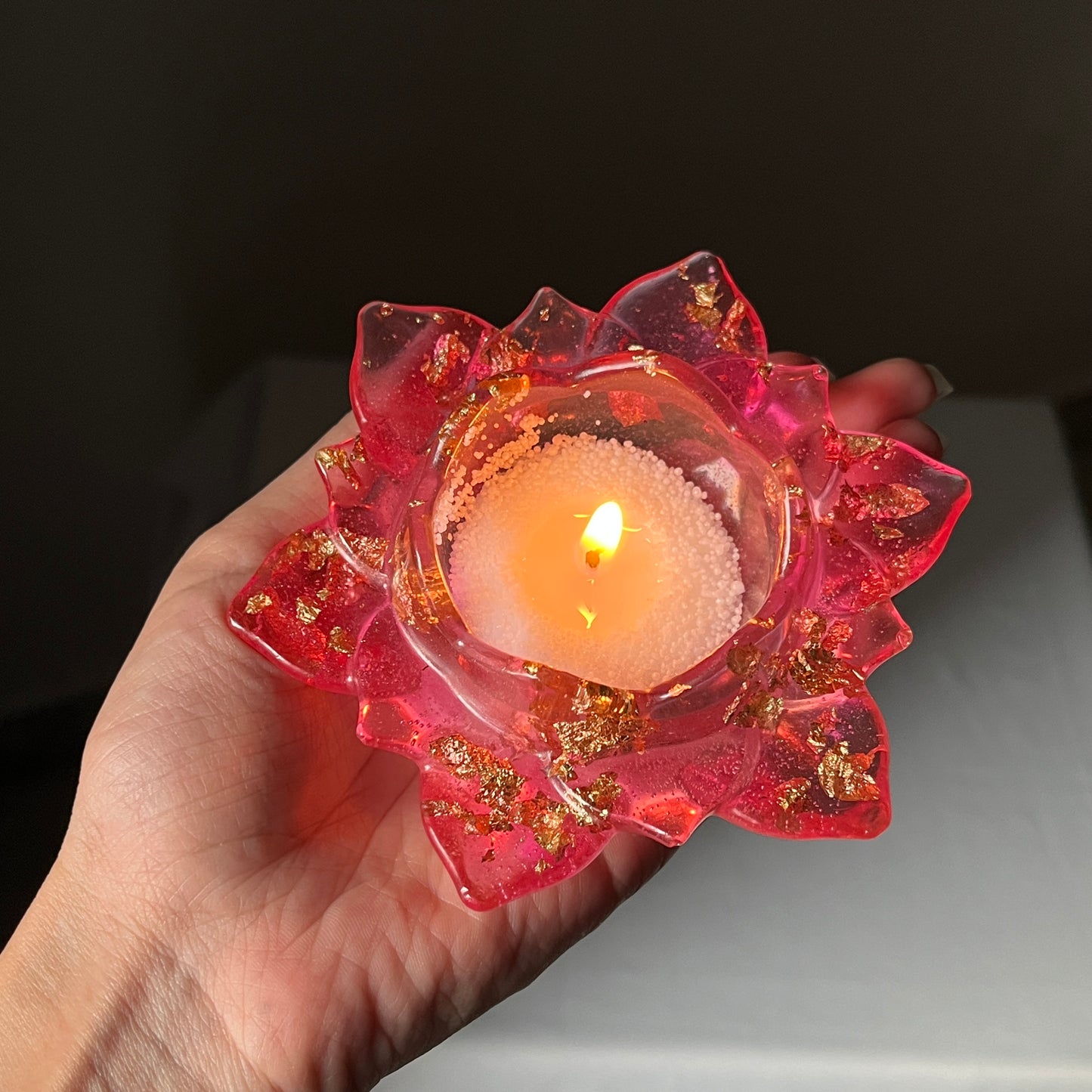 Lotus Candle | Made with Resin