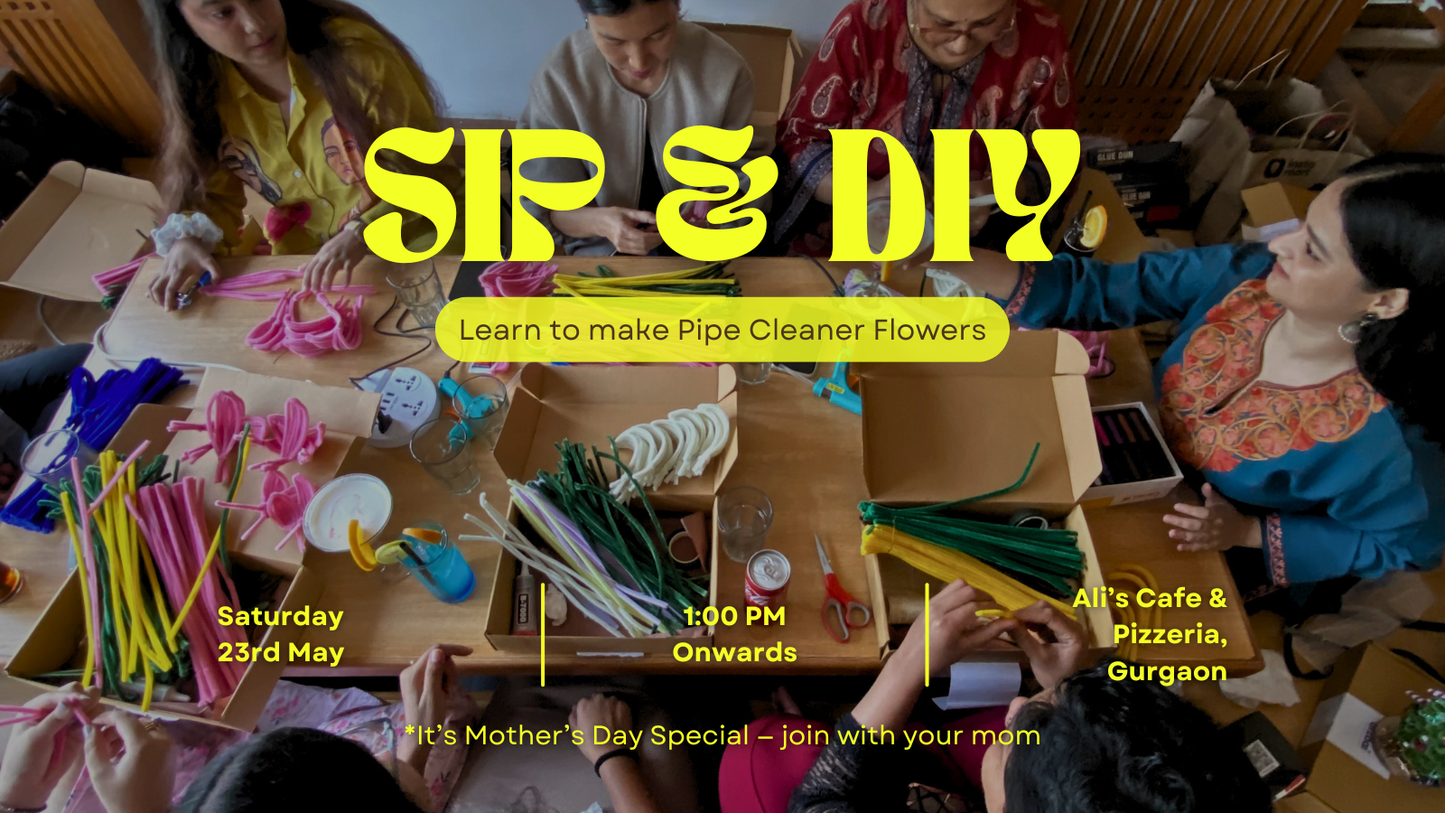 Sip & DIY: Viral Dancing Flowers Workshop by afzaai | 23rd May