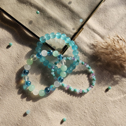 Oceanic Blue Beads Bracelets