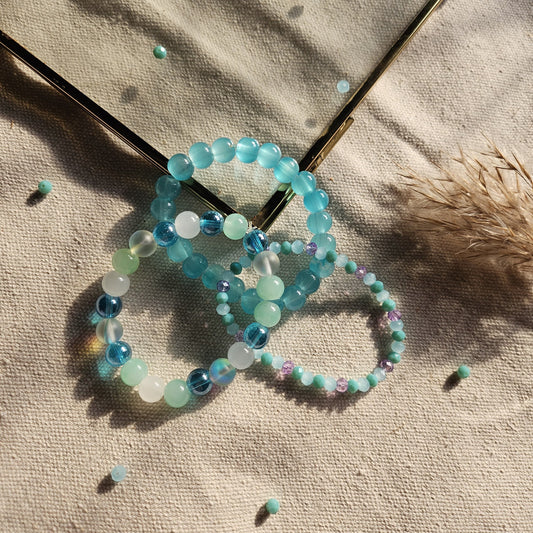 Oceanic Blue Beads Bracelets