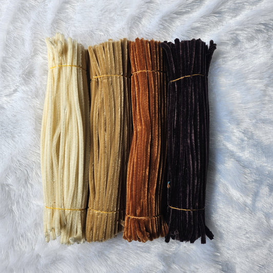Shades of Brown Pipe Cleaners (4 incl.)