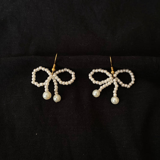 Bow Beaded Earrings