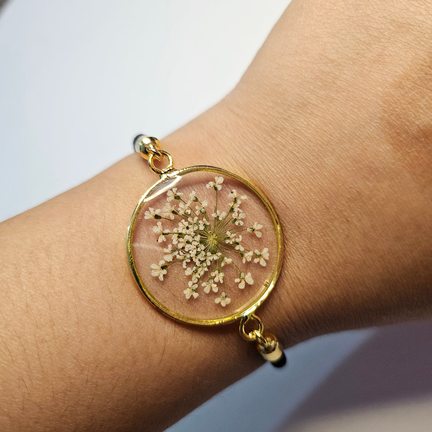 Dried Pressed Flower Bracelet