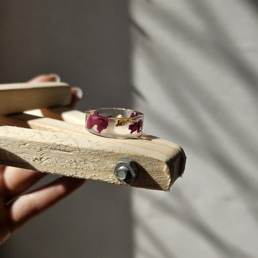 Rose Petal Band Ring