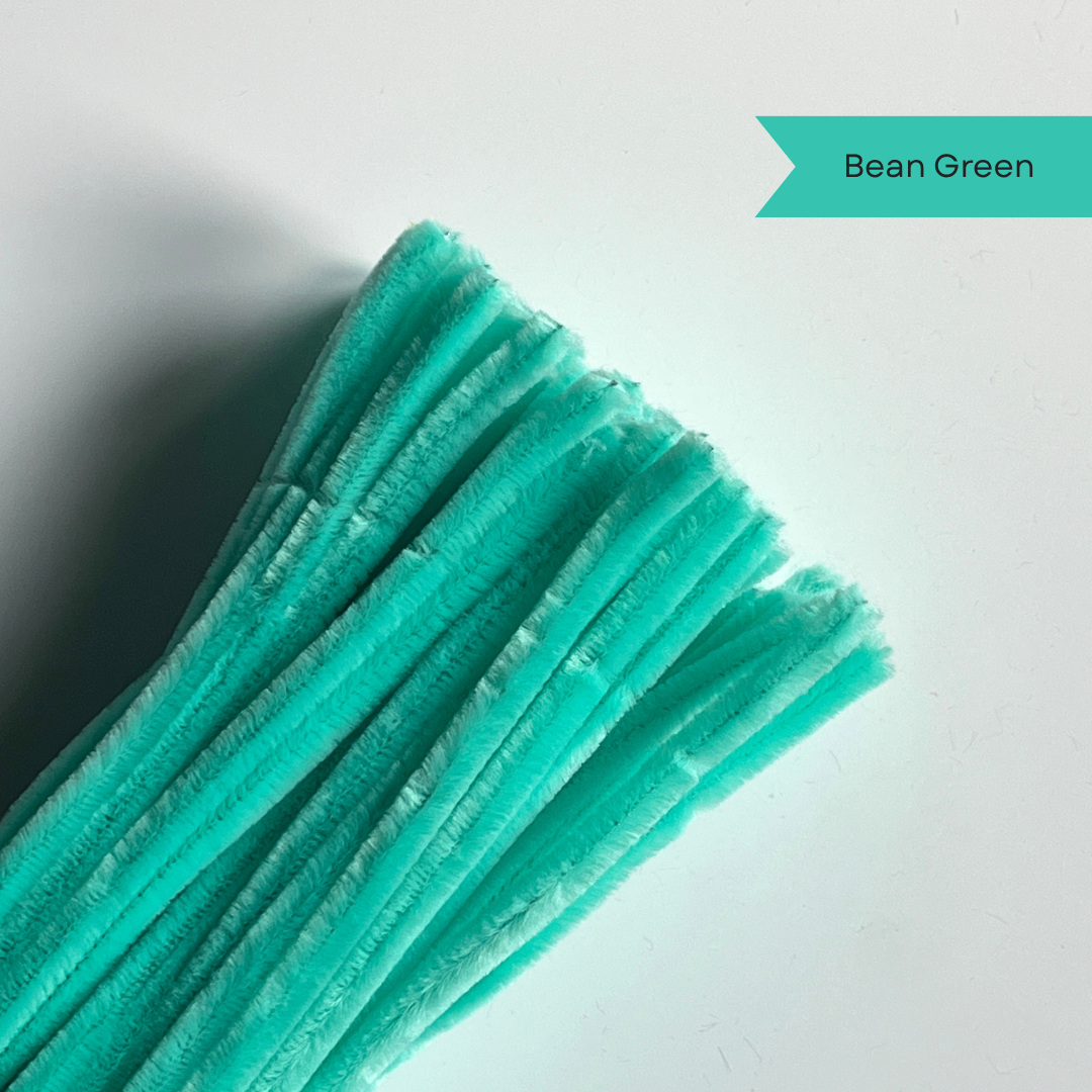 Bean Green Pipe Cleaners - 100 pcs | 8mm Premium Quality