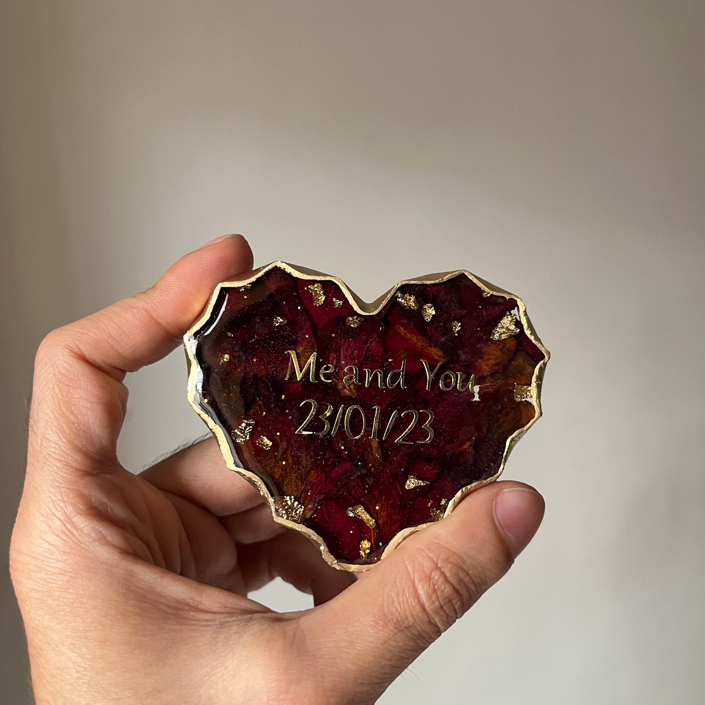 Diamond Cut Heart Keepsake (4 Inch)