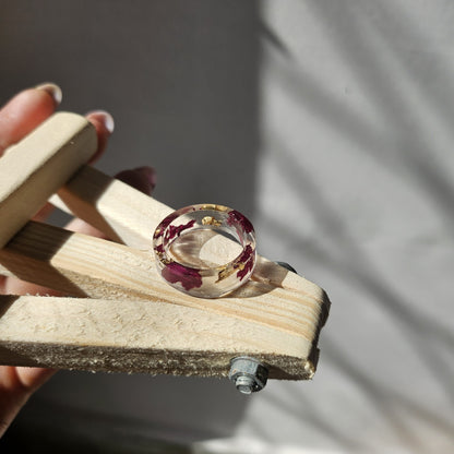 Rose Petal Band Ring