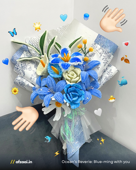 Ocean’s Reverie: Blue-ming with you | Ready Bouquet