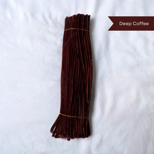 Deep Coffee Brown Pipe Cleaners