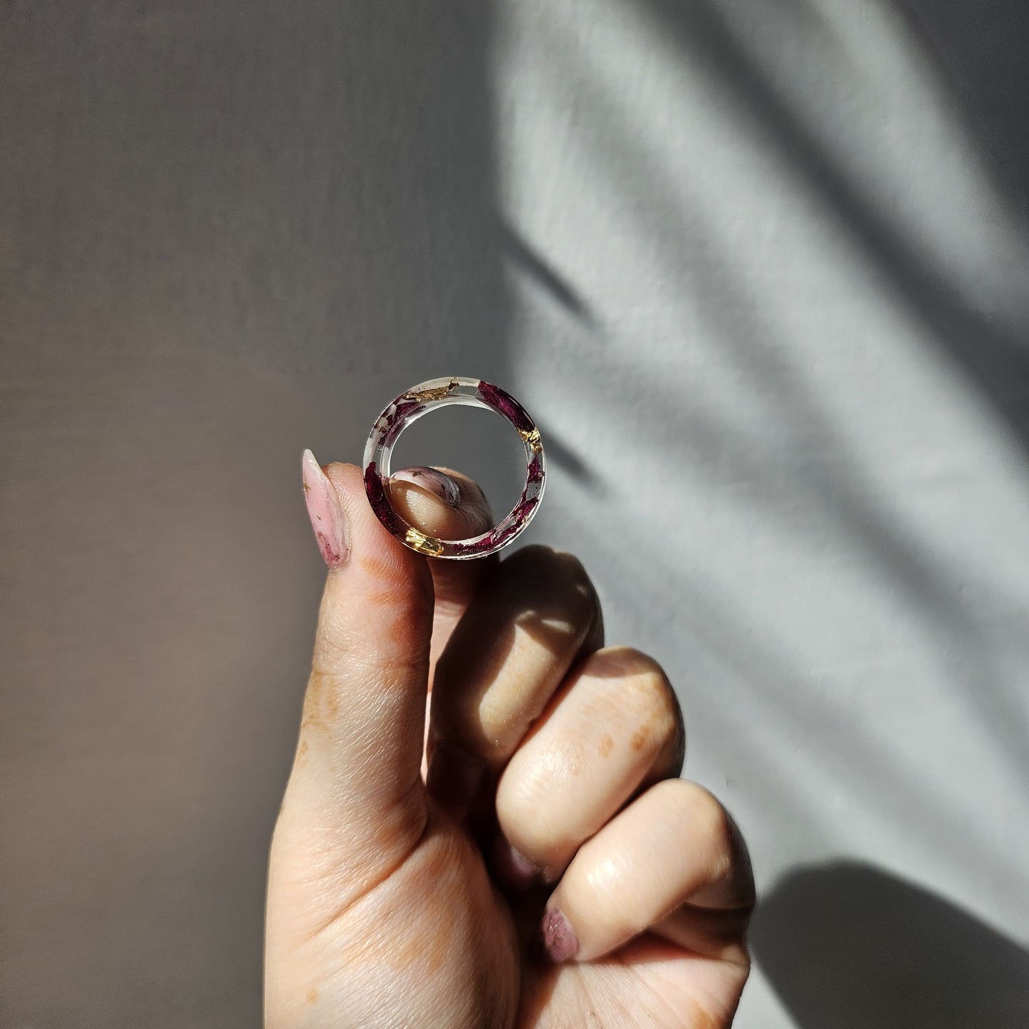 Rose Petal Band Ring