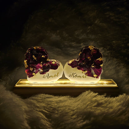 Twin Heart Keepsake Lamp