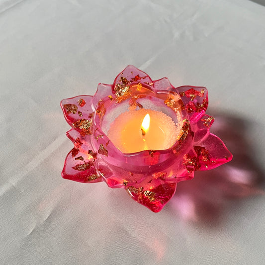 Lotus Candle | Made with Resin