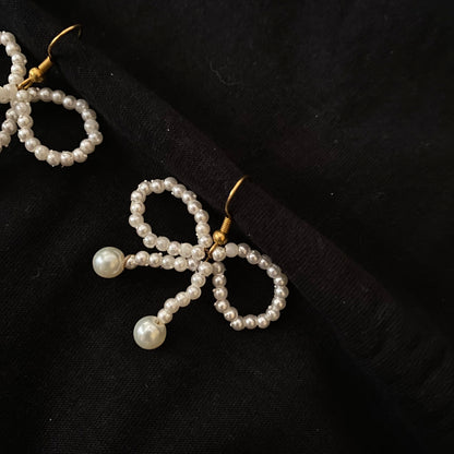 Bow Beaded Earrings