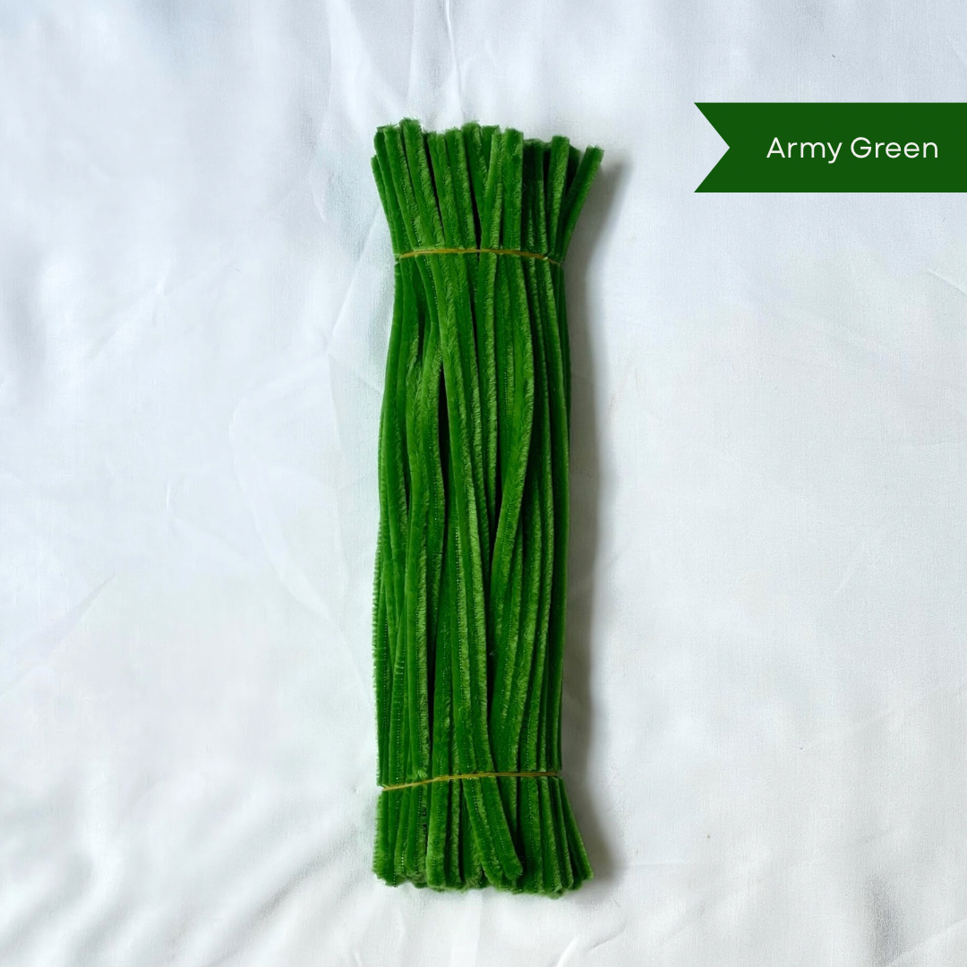 Army Green Pipe Cleaners