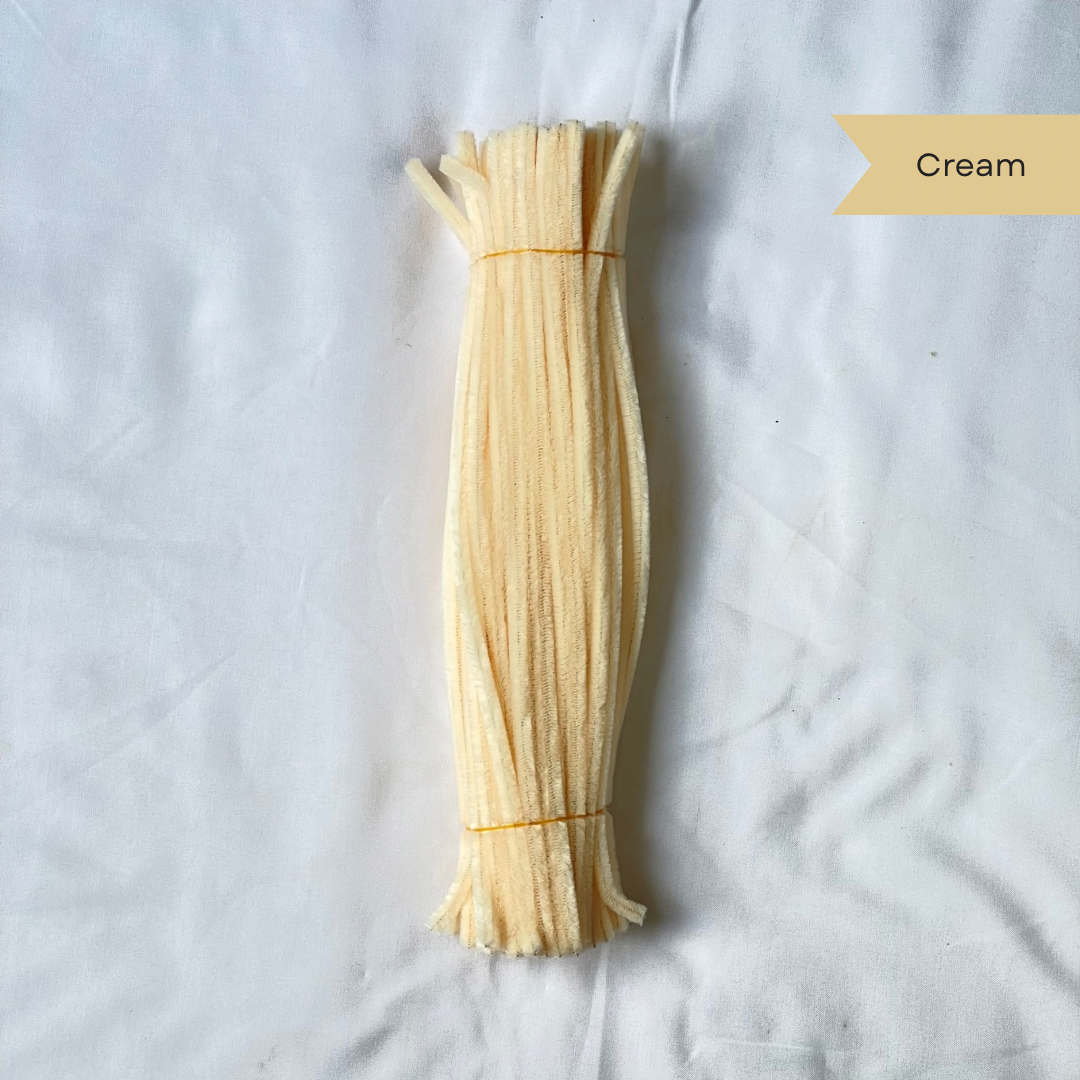 Cream Pipe Cleaners