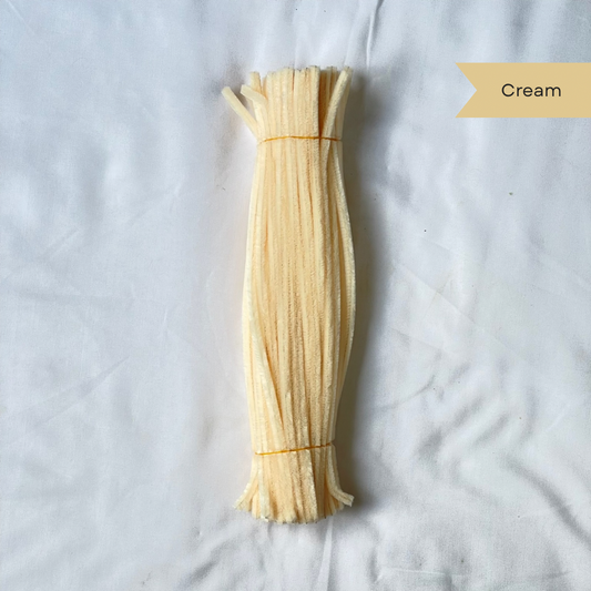 Cream Pipe Cleaners