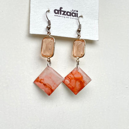 Tangy Orange Earrings