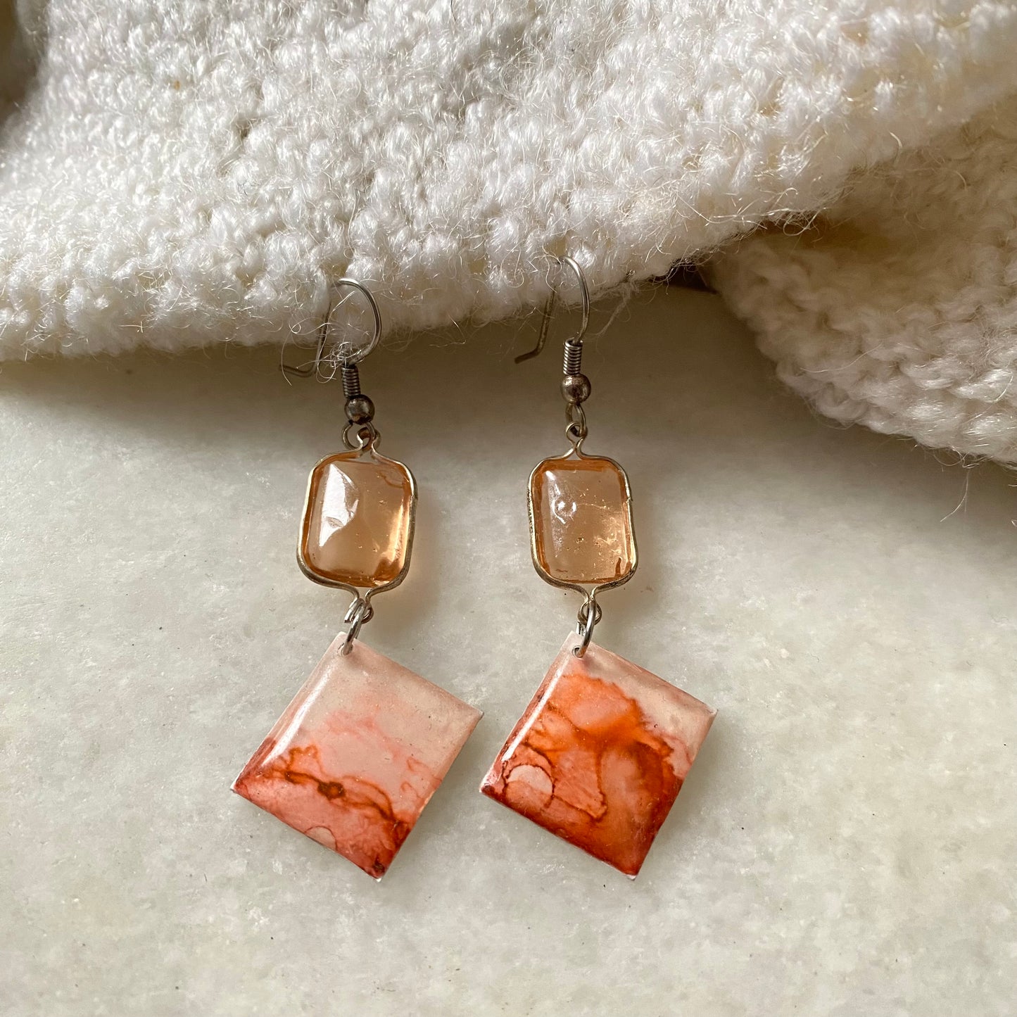 Tangy Orange Earrings