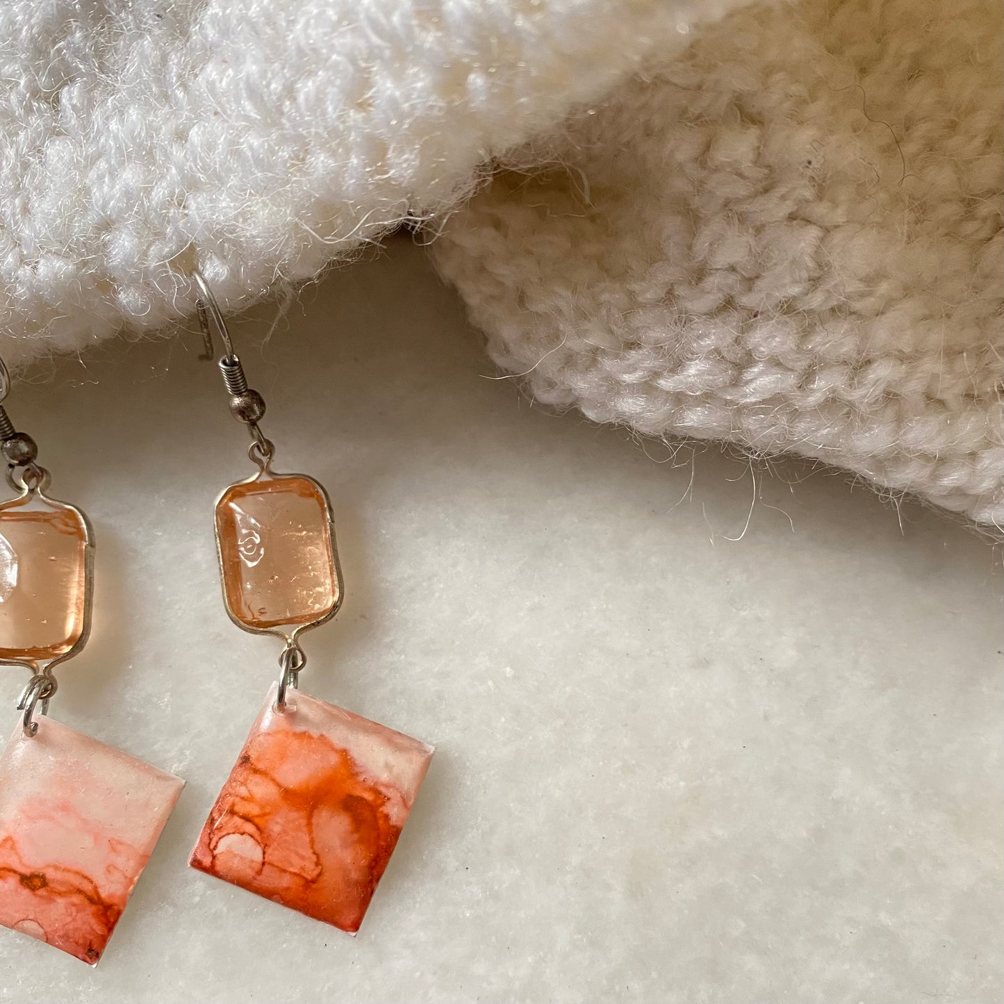 Tangy Orange Earrings