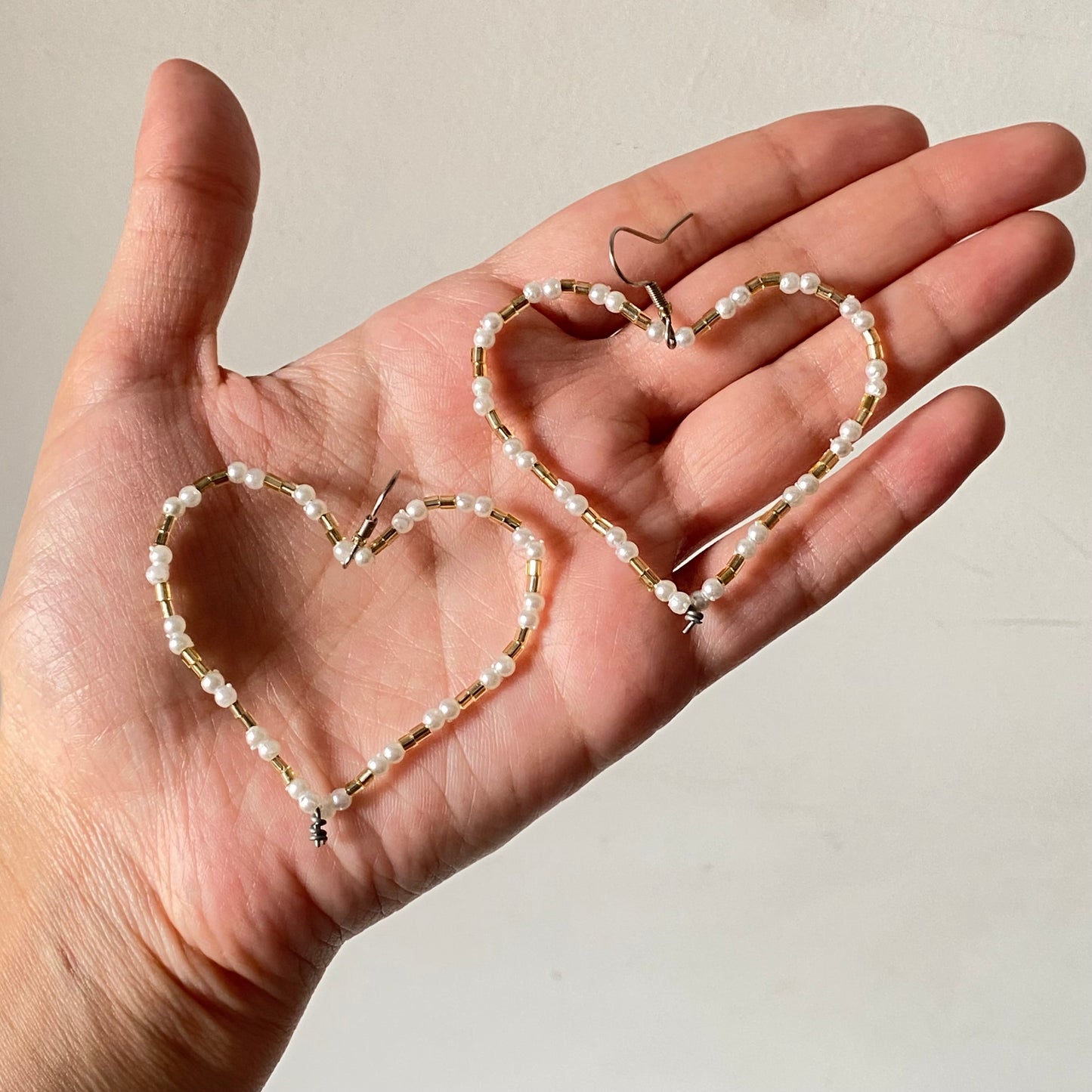 Heart Beaded Earrings