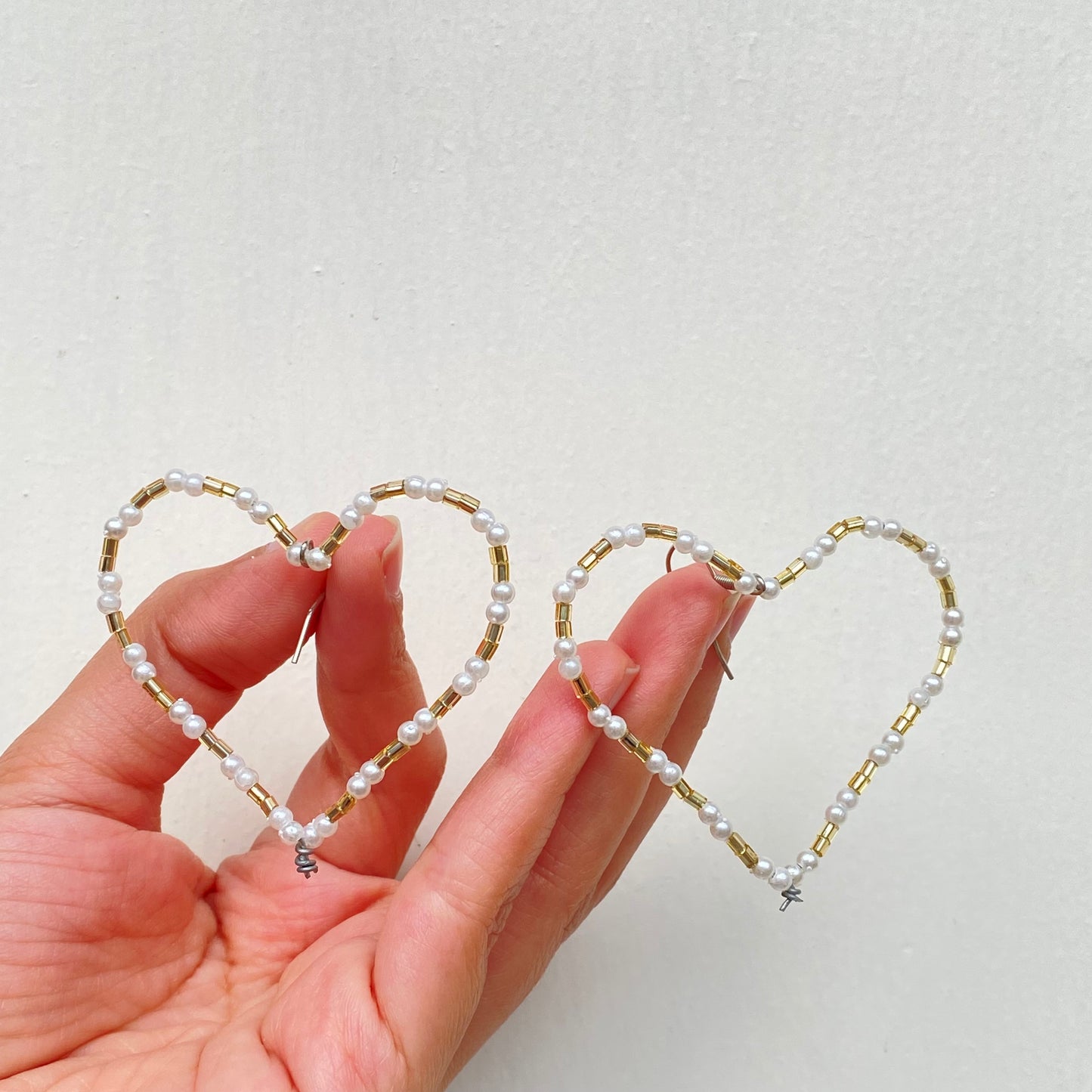 Heart Beaded Earrings