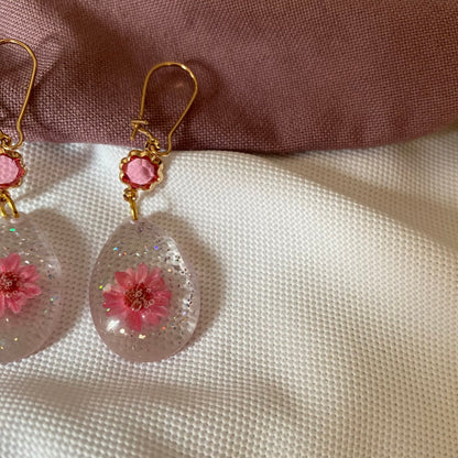 Pink Sparkle Earrings