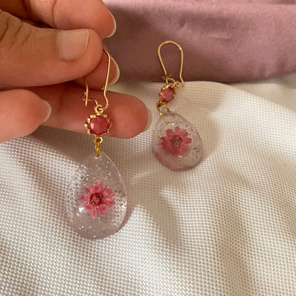 Pink Sparkle Earrings