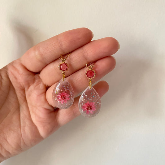 Pink Sparkle Earrings