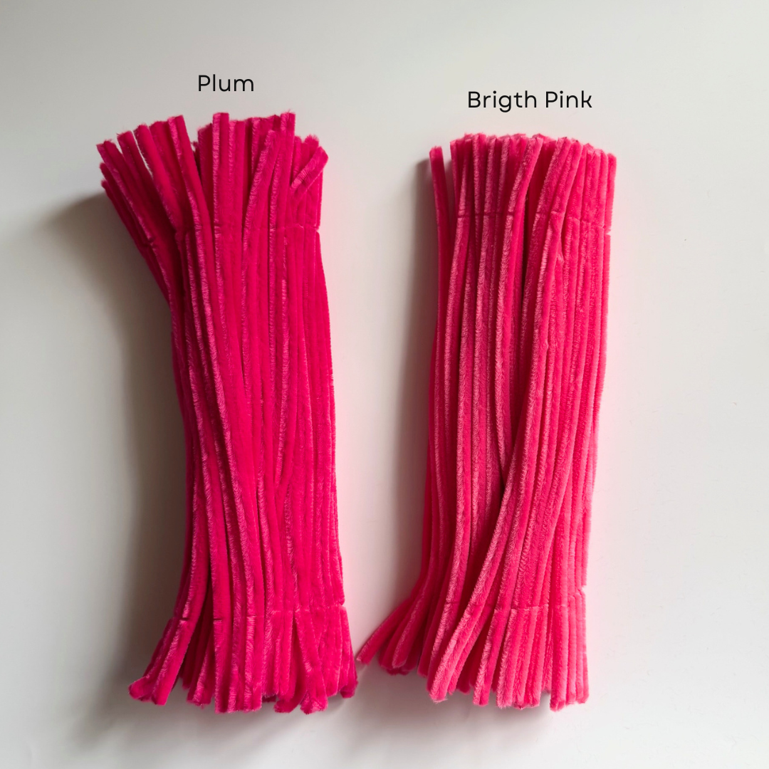 Plum Pipe Cleaners - 100 pcs | 8mm Premium Quality