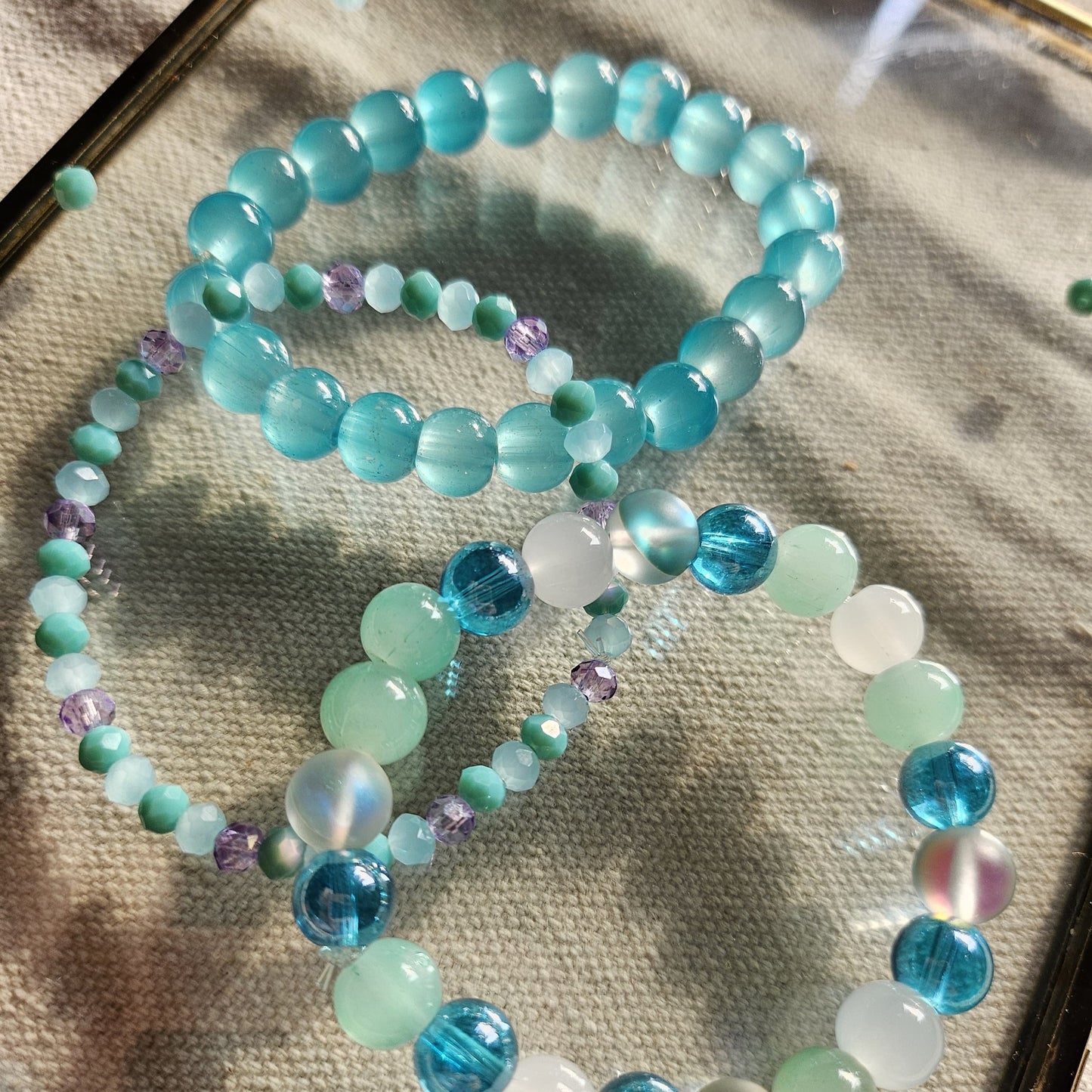 Oceanic Blue Beads Bracelets