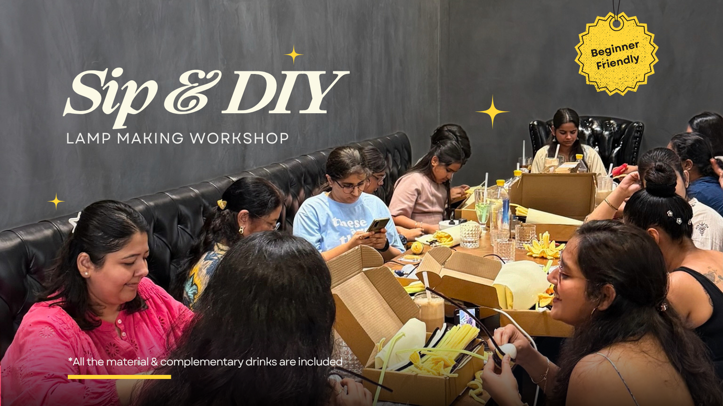 Sip & DIY: Lamp Making Workshop by afzaai | 22nd August | Gurgaon