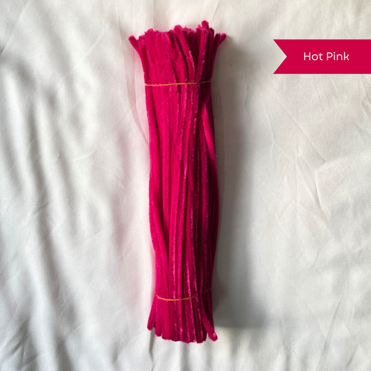 Hot Pink Pipe Cleaners