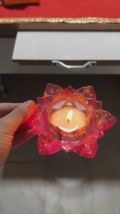 Lotus Candle | Made with Resin